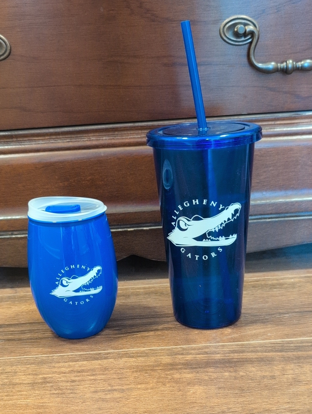 Allegheny College Gators Blue Acrylic Tumbler & Wine Tumbler Set